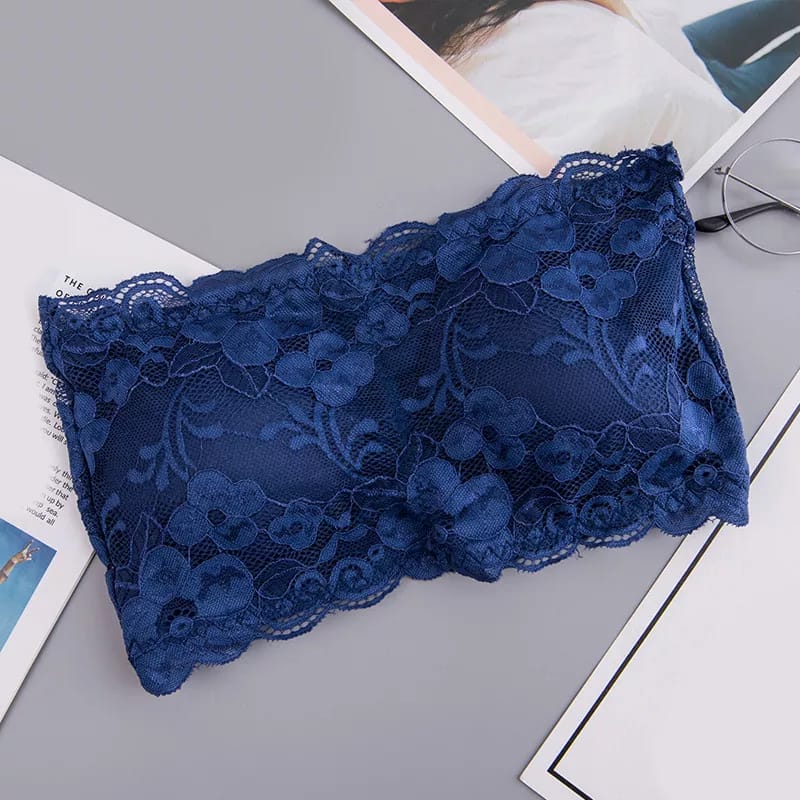 Floral Pattern Strapless Bra Free Size for(28-36)