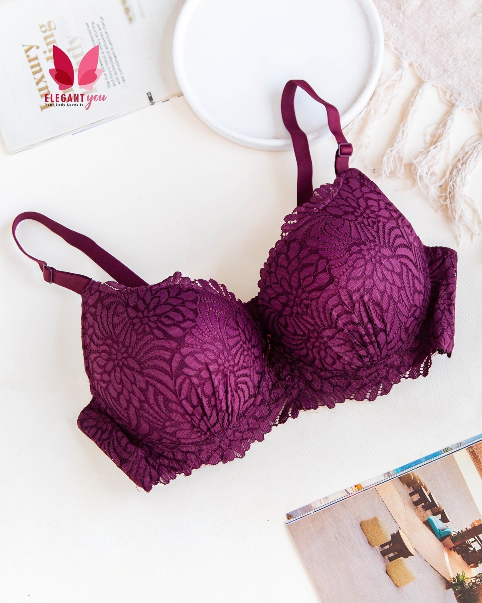 C Cup Size Padded Push up Wired Flower Pattern Bra - Gadget Now