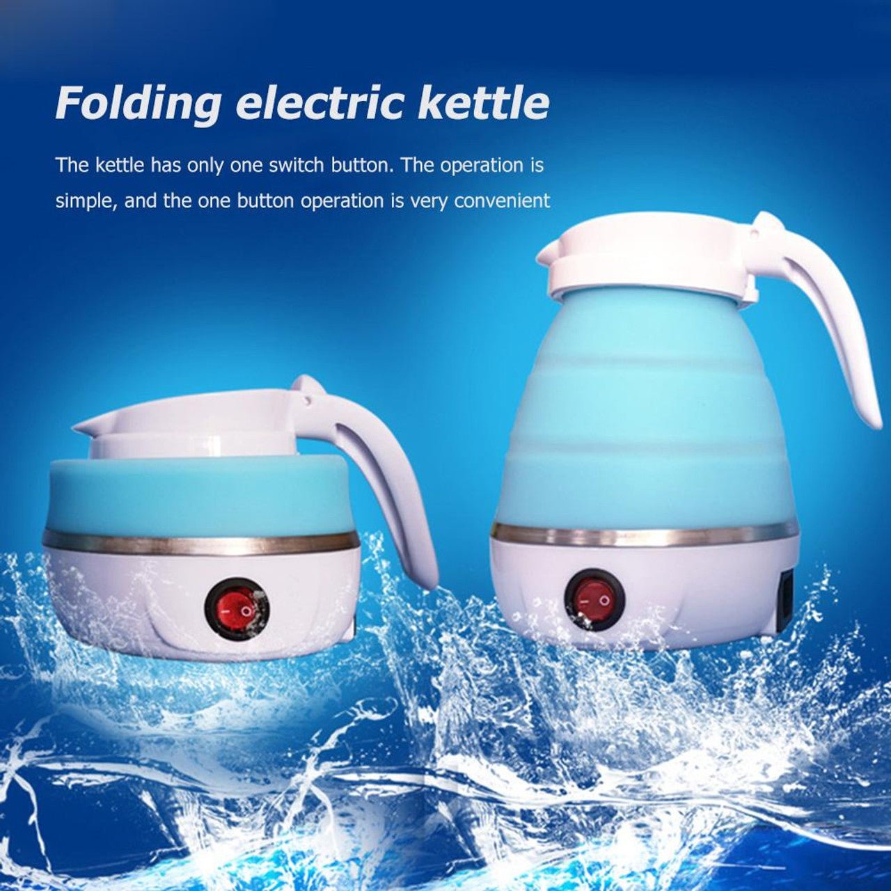 Travel Collapsible, Portable, Foldable Electric Kettle - 600ML - Gadget Now